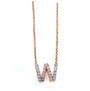 Kobelli Small A-Z Letter Diamond Pendant Gold 61788/W