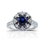 6.5mm Sapphire Roze Ring