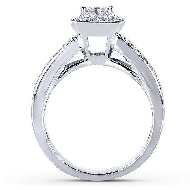 Kobelli Princess-cut Diamond Bridal Set 1 5/8 Carat (ctw) in 14k White Gold