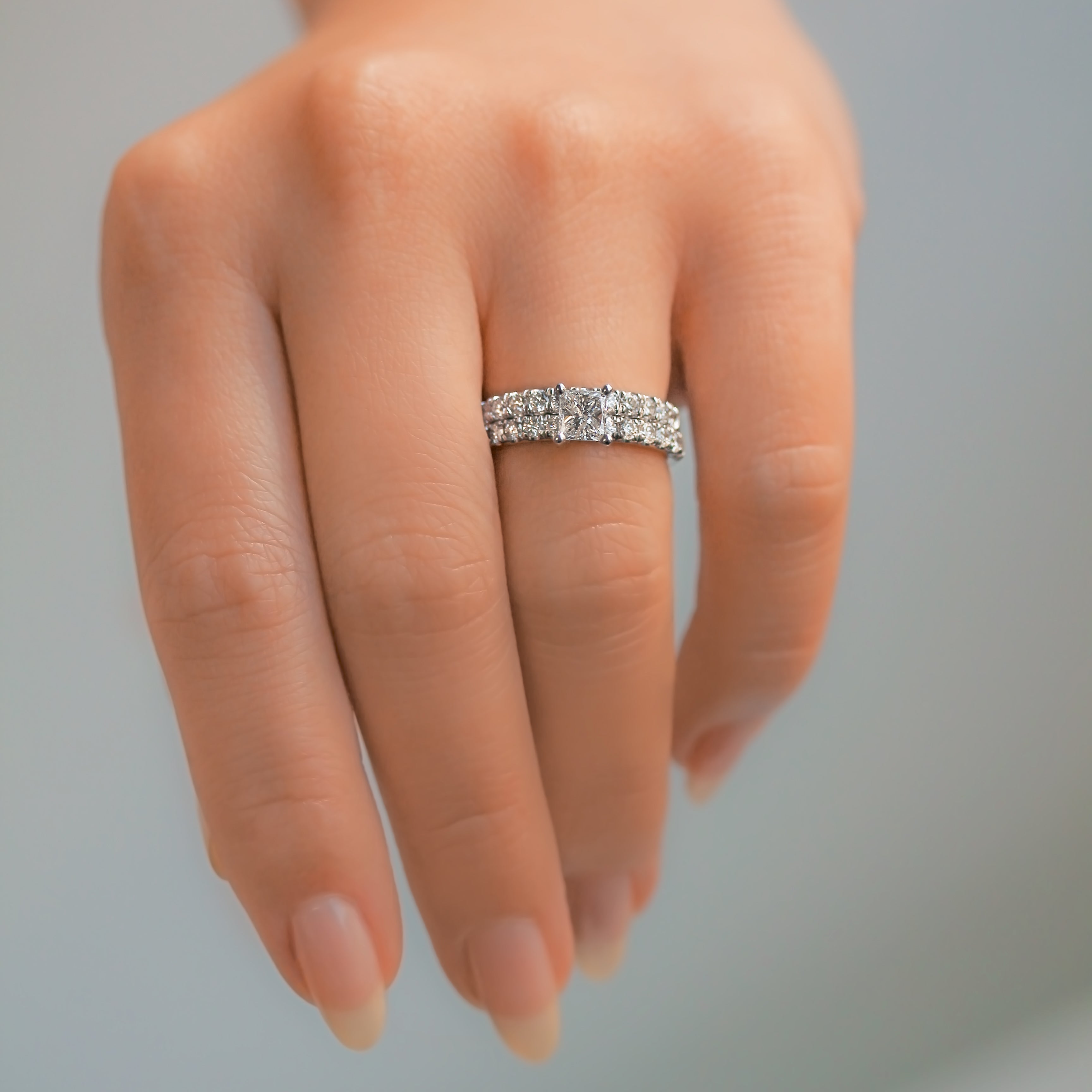1.5 Carat Natural Diamond Lyon Bridal Set