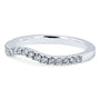 Kobelli Diamond Wedding Band Curved 1/5 CTW 14k White Gold
