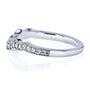 Kobelli 1/5 Carat TDW Diamond Milgrain Contour Wedding Ring in 14k White Gold