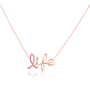 Pink Sapphire "Life" BCA Necklace