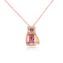 Pink Sapphire "Fight" BCA Necklace