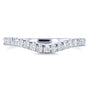Kobelli Diamond Curved Wedding Band 1/3 CTW in 14k White Gold