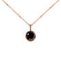 1 Carat Black Diamond Solitaire Fumiko Necklace