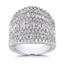 2.5 Carat Natural Diamond Extra Wide Decked Ring
