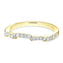 Kobelli Diamond Wedding Band Contour Curved 1/3 CTW 14k Yellow Gold