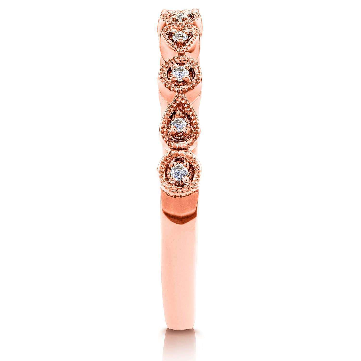 Natural Diamond & Sapphire Accent Alternating Ring