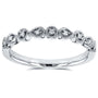 Natural Diamond & Sapphire Accent Alternating Ring
