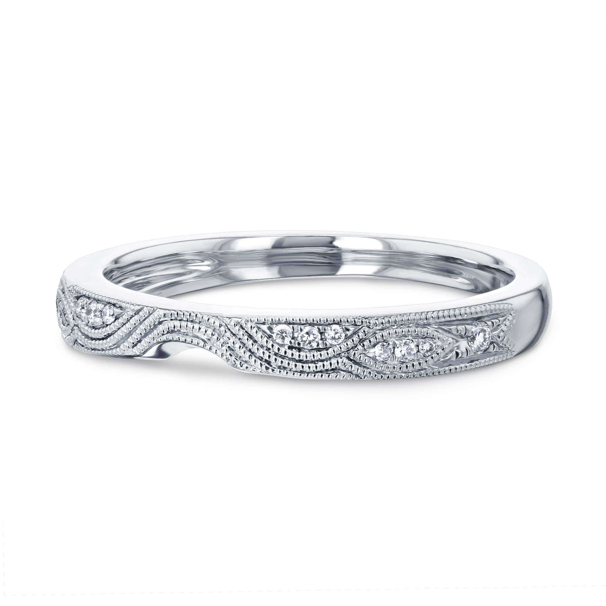 Kobelli Curved Diamond Wedding Band - 62261 Series
