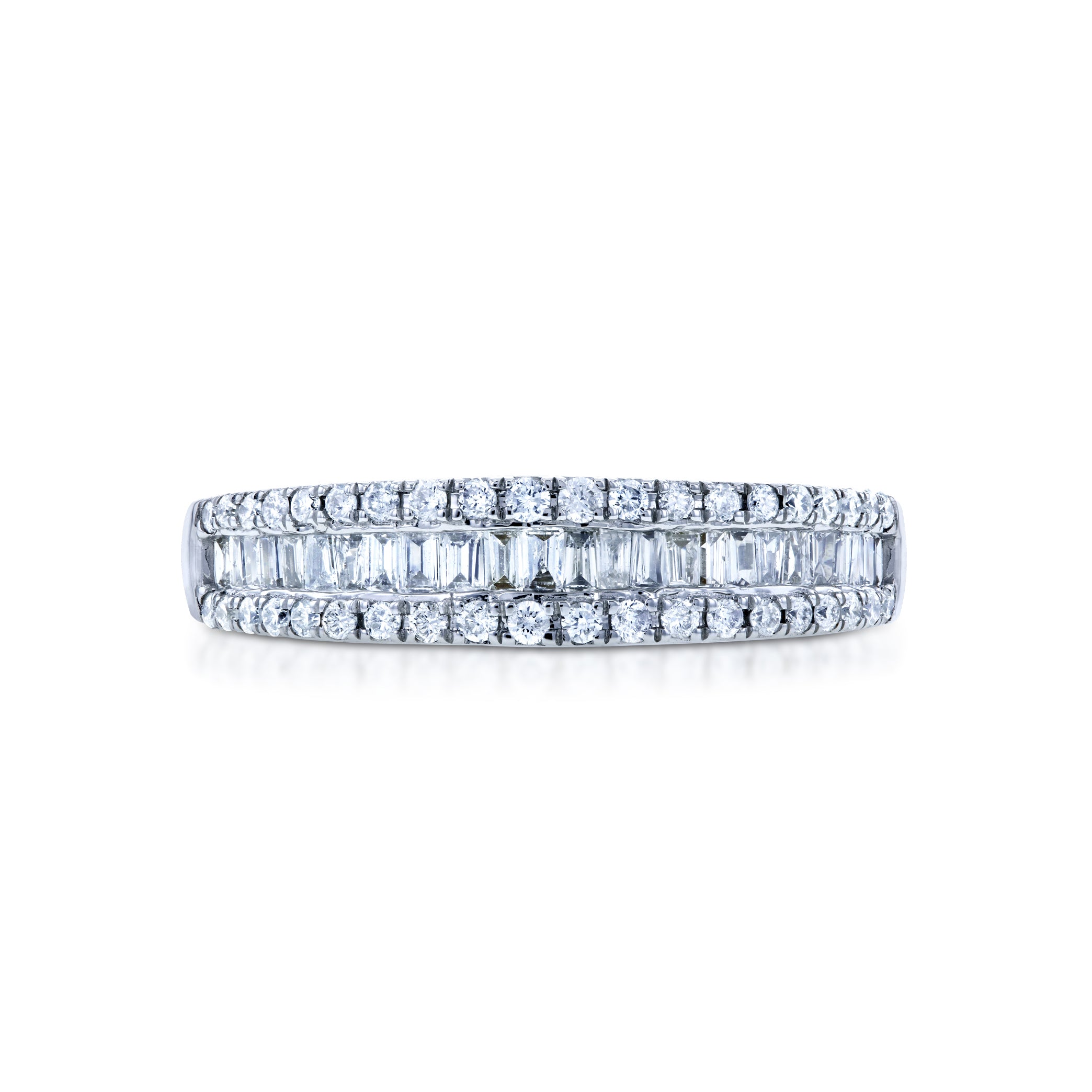 Natural Diamond Baguette Cluster Élodie Ring