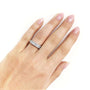Kobelli Baguette and Round Diamond Wedding Ring 1/2 CTW in 14K White Gold