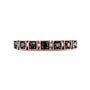0.15 Carat Black Diamond Square Pattern Ring