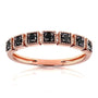 Kobelli Black Diamond Wedding Ring 1/6ct TDW in 10k Rose Gold