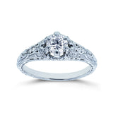 Ornate 6-Prong Diamond Ring