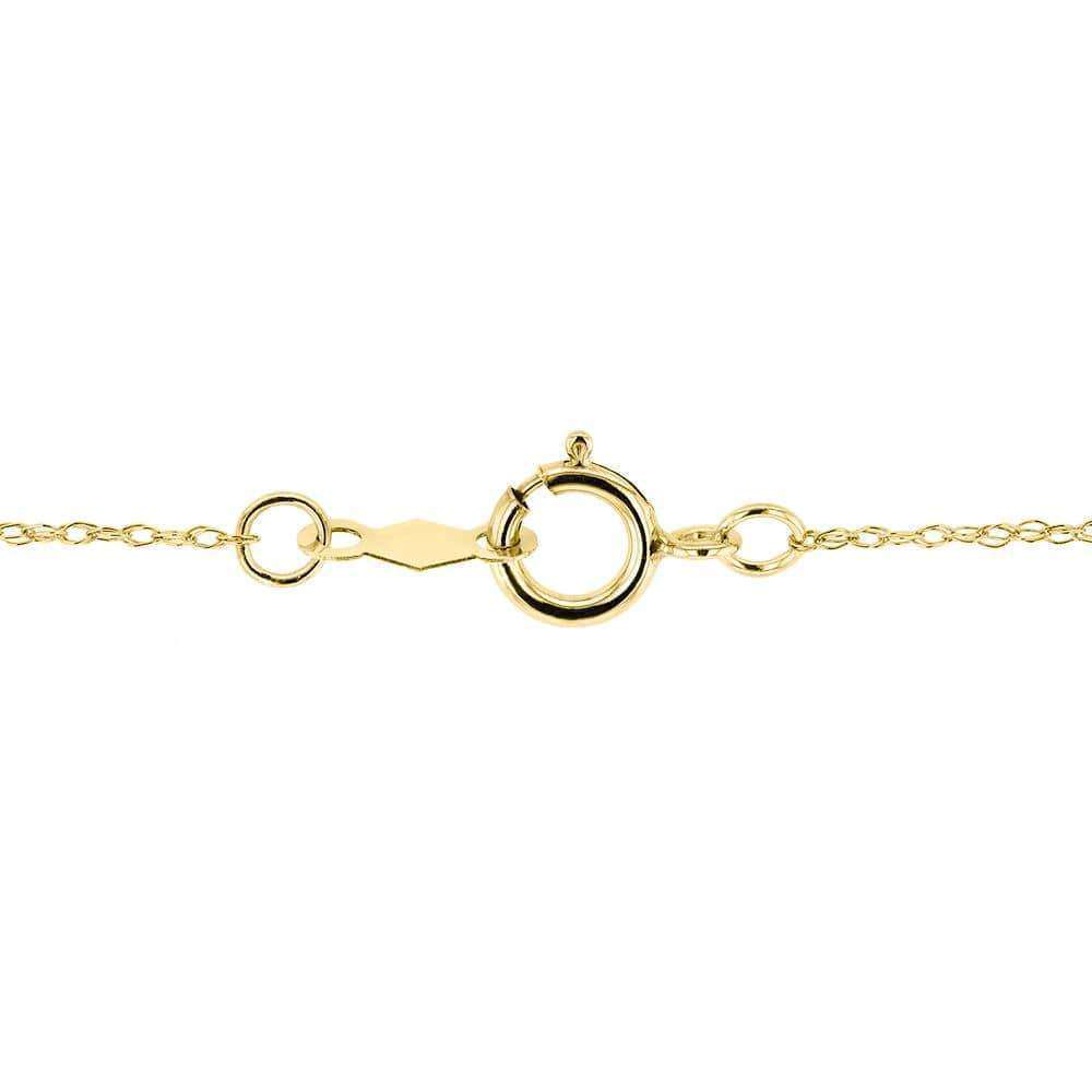 0.25 Carat Natural Diamond Graduating Heart Necklace