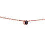Kobelli Black Diamond Bezel Necklace 1/6 Carat, 14k Rose Gold, Adjustable 13 14 15 Inch 62464RBK-R