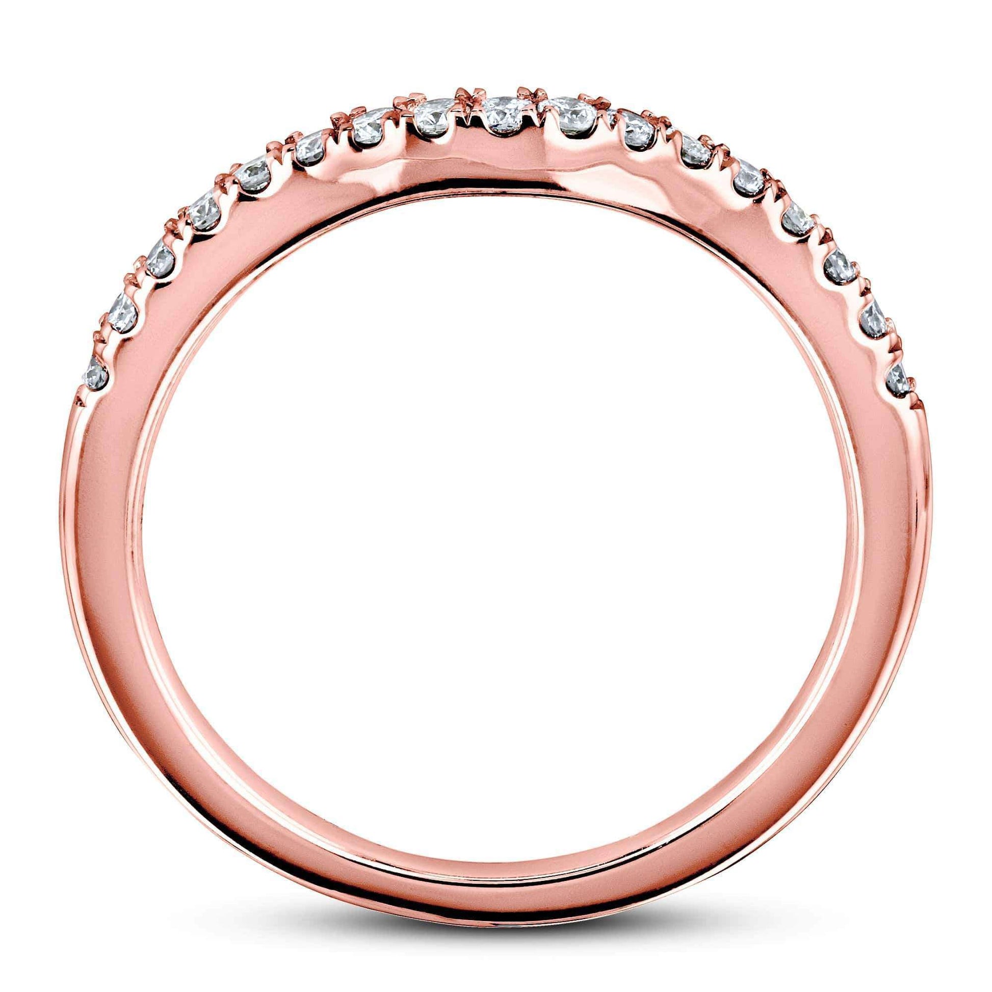 Kobelli Diamond Curved Wedding Band 1/5ct.tw 62475 Series 14k Gold