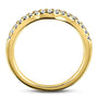 Kobelli Diamond Curved Wedding Band 1/5ct.tw 62475 Series 14k Gold