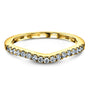 Kobelli Diamond Curved Wedding Band 1/5ct.tw 62475 Series 14k Gold