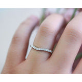 Kobelli Diamond Curved Wedding Band 1/5ct.tw 62475 Series 14k Gold