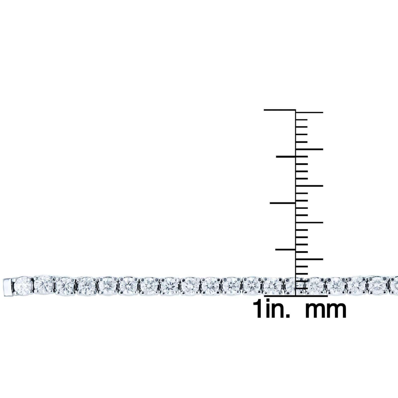 Kobelli Diamond Bolo Strand Bracelet 1 CTW 14k White Gold, Fully Adjustable Length, 9.75" Extended 62477-W