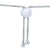 Kobelli Diamond Bolo Strand Bracelet 1 CTW 14k White Gold, Fully Adjustable Length, 9.75" Extended 62477-W