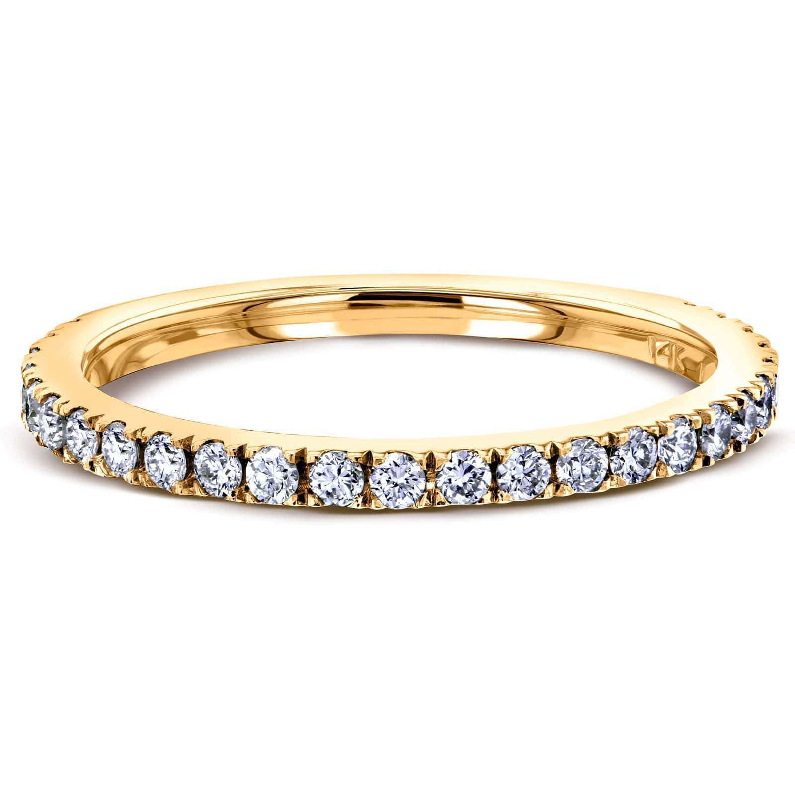 Kobelli 1/3ct.tw Pave Diamond Gold Band 62478D/4.5Y