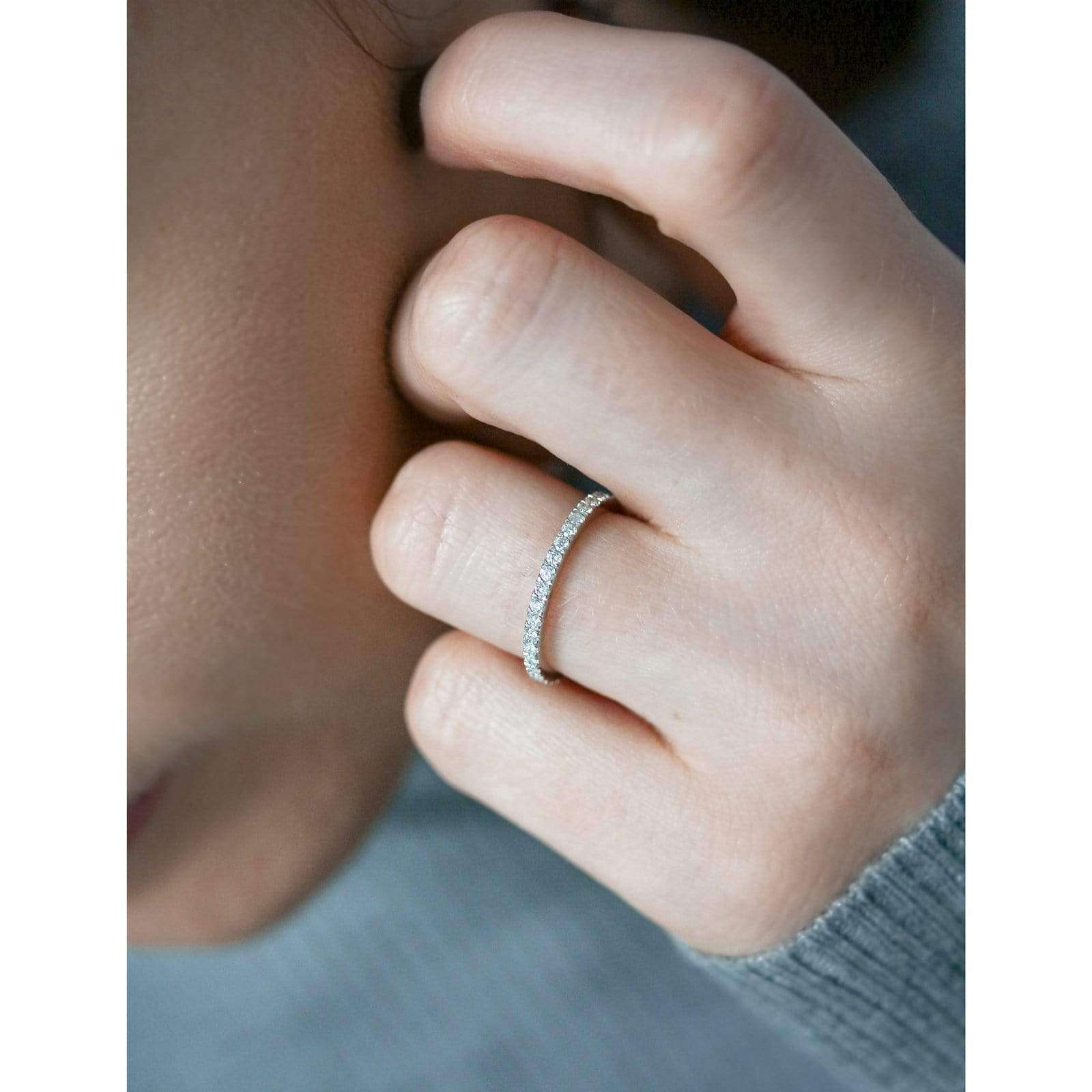 Kobelli 1/3ct.tw Pave Diamond Gold Band