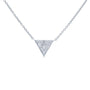 Kobelli Triangle Diamond Necklace 14k White Gold 62481-WW