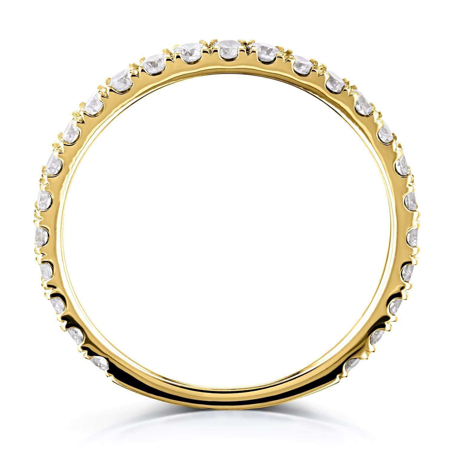 Kobelli Diamond 3-Quarter Eternity Wedding Band 14k 1/2 Carat