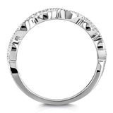 Kobelli Accent Diamond Stackable Braided Fashion Ring in 10k White Gold