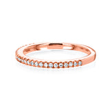 0.14 Carat Natural Diamond Half Eternity Petite Ring