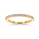 0.14 Carat Natural Diamond Half Eternity Petite Ring