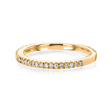 0.14 Carat Natural Diamond Half Eternity Petite Ring
