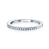 0.14 Carat Natural Diamond Half Eternity Petite Ring