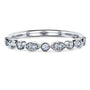 Kobelli Bezel Pave Diamond Bead-Patterned Gold Band 62681D/4.5W