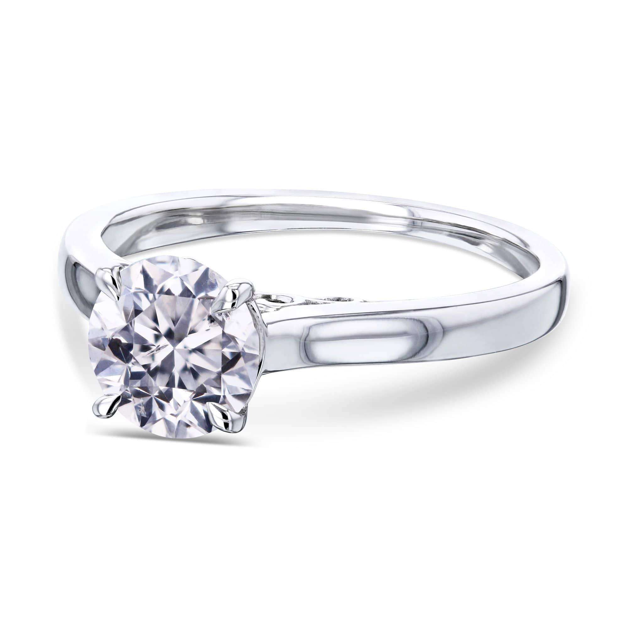 Kobelli 1ct Round Diamond Volutes W-Head Ring 62723R-1E/4W