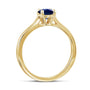 Kobelli 5mm Blue Sapphire Ring
