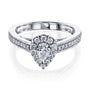 Kobelli Pear Diamond Vintage Style Rings