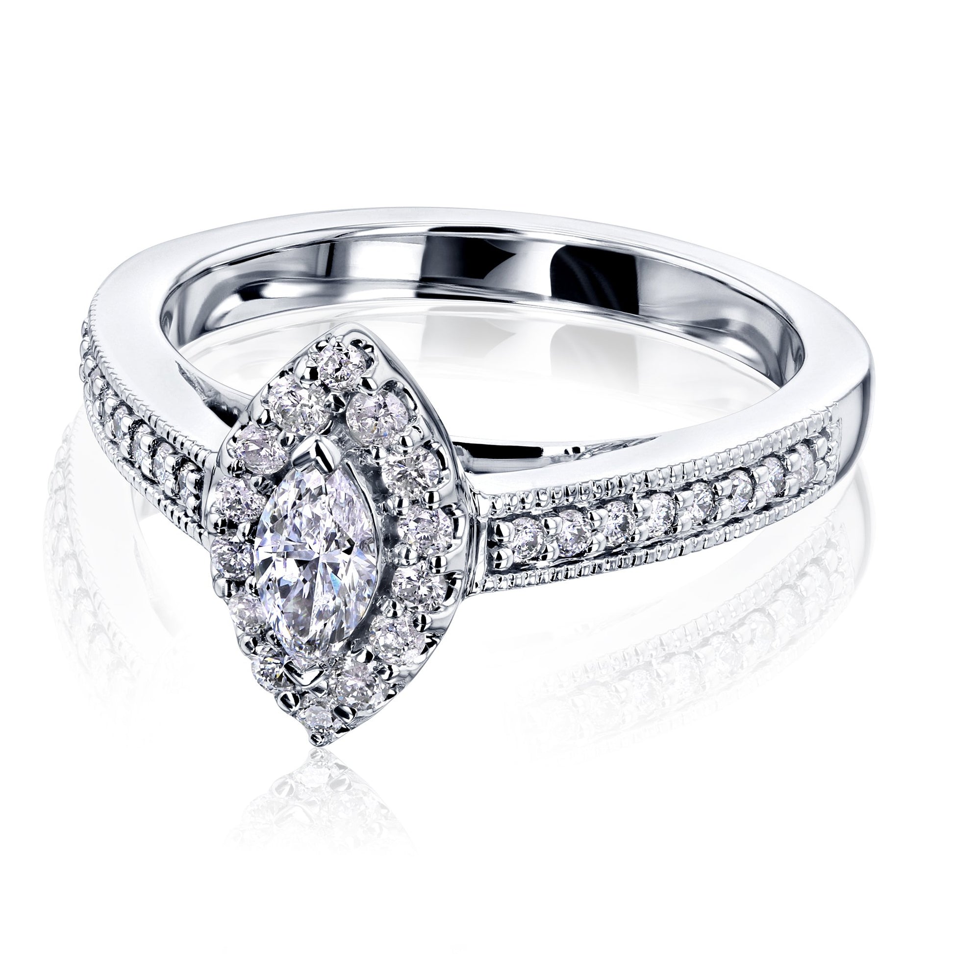 Kobelli Marquise Diamond Vintage Style Rings