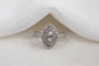 Marquis Double Halo Diamond Cluster Ring