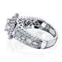 Marquis Double Halo Diamond Cluster Ring