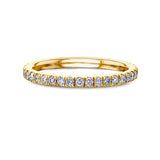 0.4 Carat Diamond Near Eternity Ring in Yellow Gold
