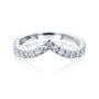 0.5 Carat Natural Diamond Chevron Ring