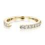 0.4 Carat Natural Diamond Open C Madison Ring