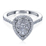 Kobelli Diamond Cluster Rings
