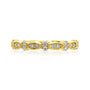 Kobelli Scallop Wedding Bands for Her 14k Gold Genuine Diamonds