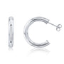 Kobelli 4x25 MM Open Hoop Earrings